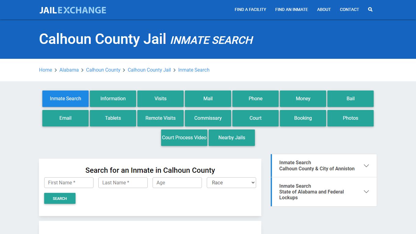 Calhoun County Jail, AL Inmate Search: Roster & Mugshots